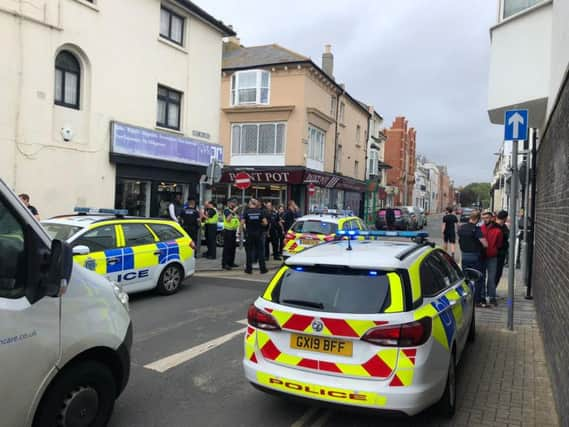 Police in Montague Street