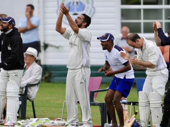 Slinfold celebrate during Saturdays win over Chippingdale. Picture by Stephen Goodger