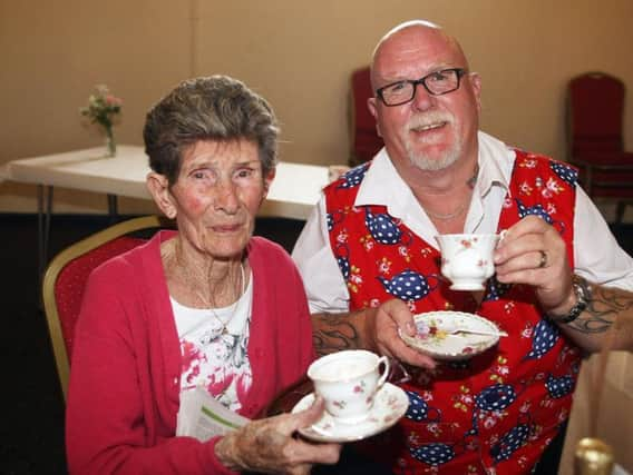 DM1975167a.jpg. Mayor celebrates 90th anniversary of Bognor getting the 'Regis' suffix. Mayor Phil Woodall with Eileen Law. Photo by Derek Martin Photography.