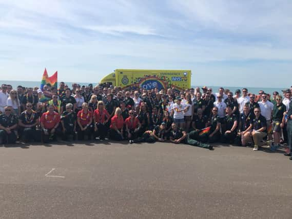 The SECAmb team at last year's Brighton & Hove Pride