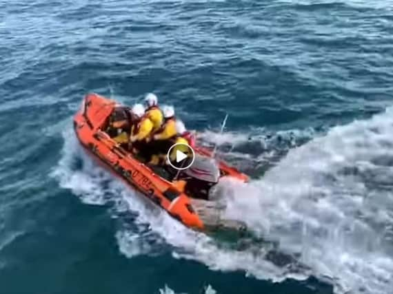 The inshore lifeboat crew. Photo: Shoreham RNLI