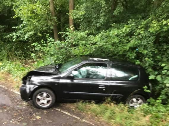 The car. Picture via Emsworth Fire Station