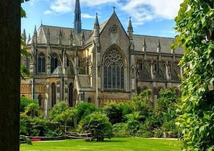 This winning view of Arundel Cathedral was taken from the Collector Earl's Garden at Arundel Castle