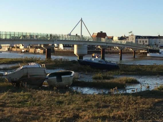 The Adur Ferry Bridge in Shoreham