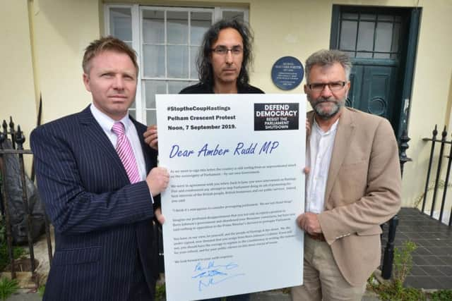 L-R Nick Perry (Liberal Democrats), Chris Whitrow (Campaign Manger of the local Green Party) and Peter Chowney (Labour)