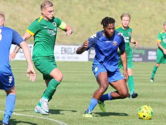 Action from Lewes v Horsham. Picture by Angela Brinkhurst