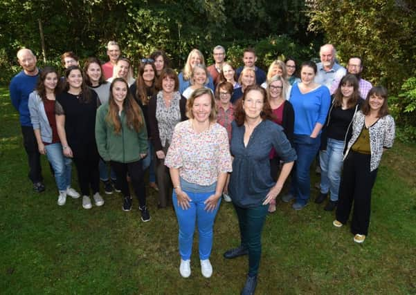 Sussex Wildlife Trust staff at Wood Mills near Henfield, supporting students taking part in climate strikes