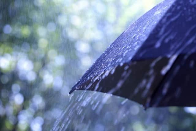 A weather warning for rain has been issued by the Met Office