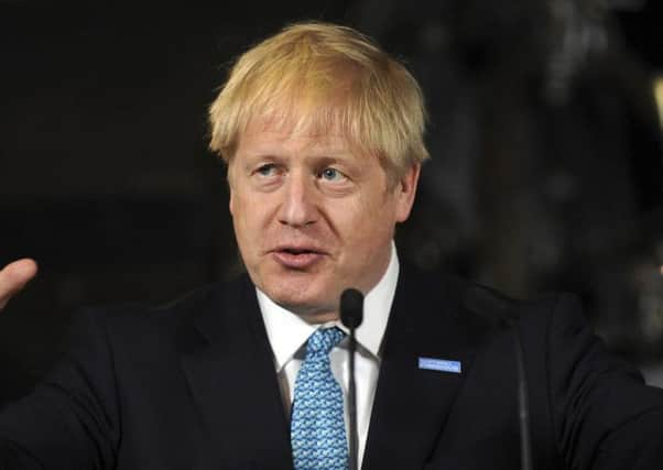 Prime Minister Boris Johnson giving a speech on domestic priorities at the Science and Industry Museum in Manchester. Photo: Rui Vieira/PA Wire