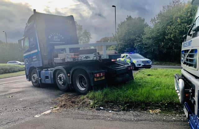 A truck has jackknifed on the A24 north of Horsham SUS-190925-170106001