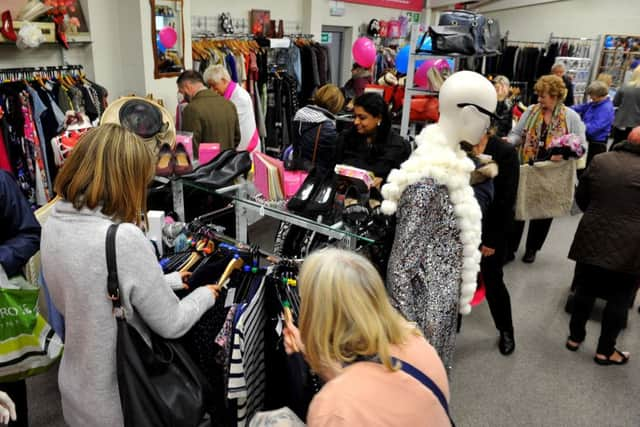 Seeking out the bargains at the new superstore and donation centre in Littlehampton. Picture: Steve Robards SR03101901