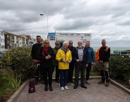 Bexhill's revamped petanque court