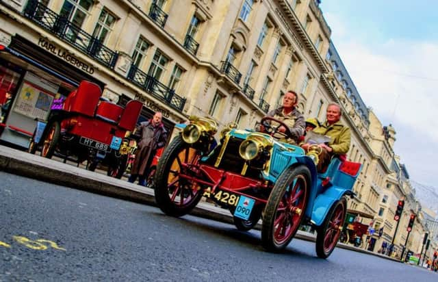 Le Papillon Bleu (Blue Butterfly) taking part in a previous London to Brighton Run