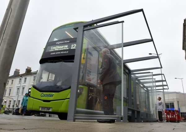 Bus shelters in Cornfield Road, Eastbourne (Photo by Jon Rigby) SUS-191209-102022008