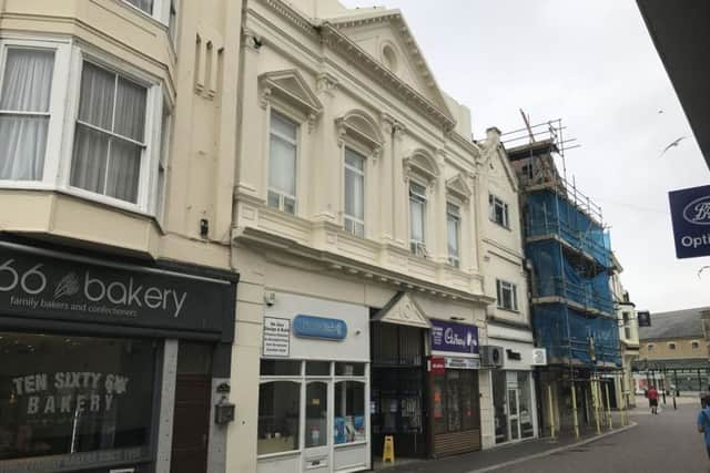 6 Bank Buildings, Hastings town centre. Photo courtesy of Hastings Borough Council. SUS-191018-110123001