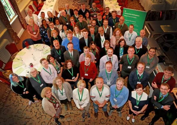 Attendees from more than 70 organisations at the Brighton University Entrepreneur Cafe which aimed to find health innovations, photo by Southern News and Pictures