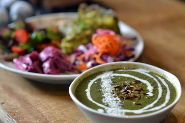 Food at the Soul Soup cafe, in Lewes. Photograph: Peter Cripps/ SUS-190110-220252008