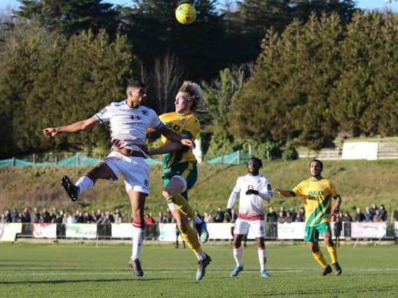 Hastings United v Ashford United. 10/02/20. Photo by Scott White