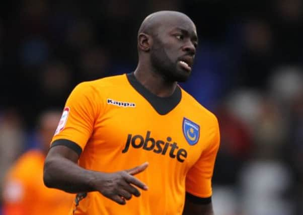 On-loan Pompey striker Patrick Agyemang Picture: Joe Pepler