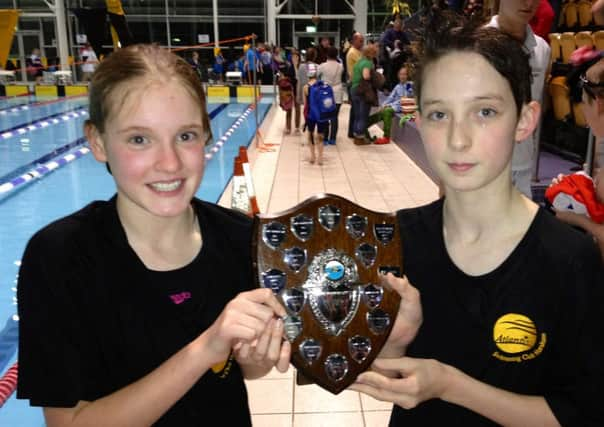 Atlantis SC swimmers Gemma Cumber and Matthew Boyes