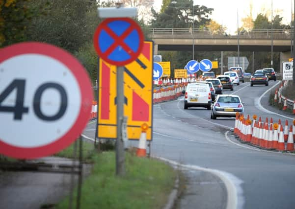 40 mph average speed section on the A23 due to road improvements