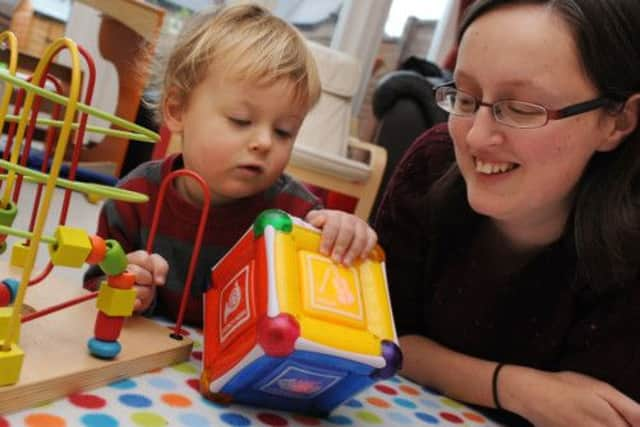 Sarah Lovett and son Alistair