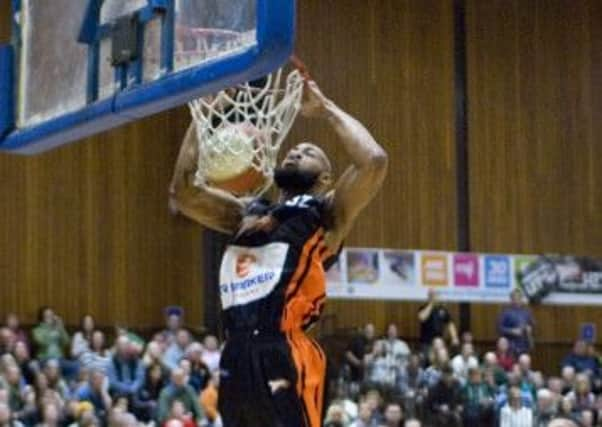 Kadiri Richard in action against Team Northumbria