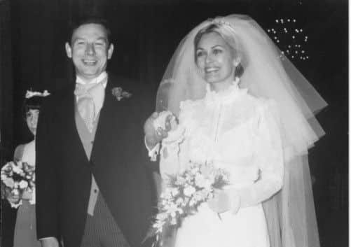 Patrick Garland and Alexandra Bastedo wedding