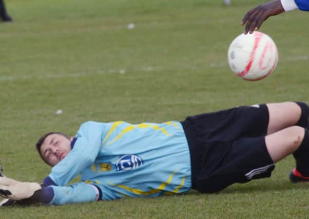 Golds keeper Jon Hendrick