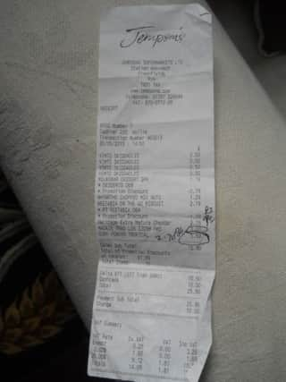 Jempsons receipt