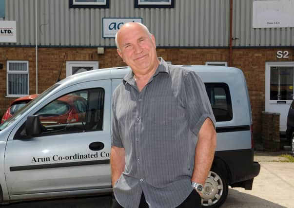 Project manager Peter Austin outside Arun Community Coordinated Transports new base in Ford     L23162H13