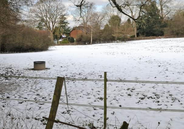 JPCT 130313 Land for development behind The Quarries and Winterpit Close off Winterpit Lane in Mannings Heath. Photo by Derek Martin