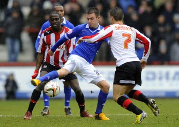 Jed Wallace in action against Brentford last term. Pitcure: Allan Hutchings (131018-381)