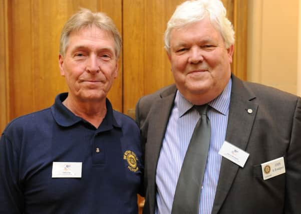 JPCT 210613 S13260264x Rotary Club. Set4Success Award Ceremony at South Lodge, Lower Beeding. Peter Lake and John le Rossignol -photo by Steve Cobb