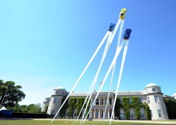 The Festival of Speed sculpture for 2013, celebrating the 50th anniversary of the Posche 911