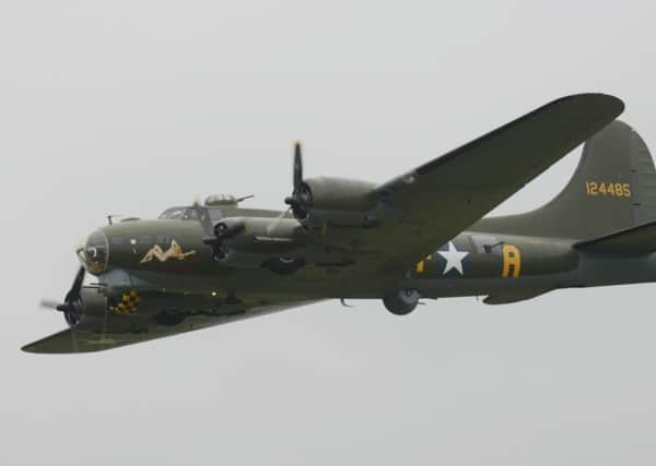 The B17 Sally B displaying at last year's Shoreham Airshow S36633H12