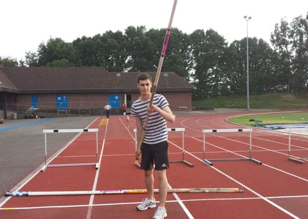 Reporter Harley Tamplin tries his hand at Pole Vaulting at Broadbridge Heath Leisure Centre (JJP).