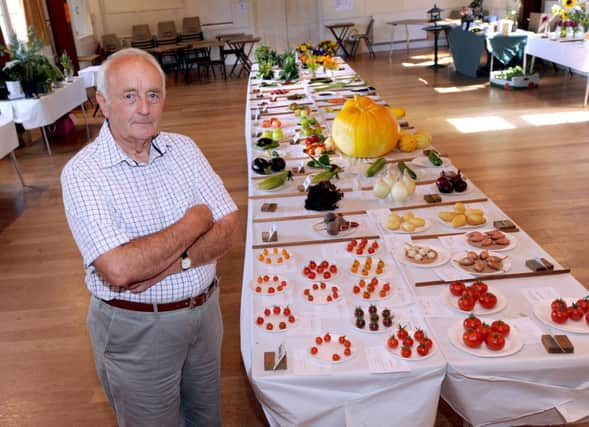 Winchelsea Flower Show at the New Hall 7/9/13
John Dunk, president of Winchelsea Garden Society.