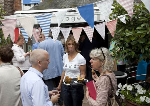 Revellers enjoying the Arundel Food Festival launch, at the Sage Restaurant