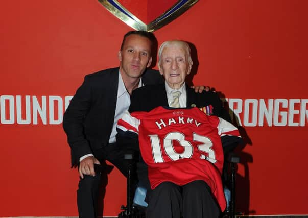 Harry and Bobby before the match