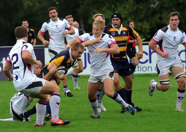 Action from Raiders' match with Loughborough Students