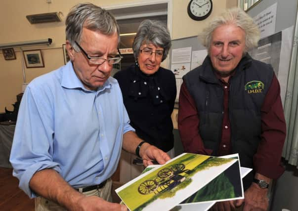 5/10/13- Hooe History Society exhibition.  Peter Doodes, Heather Sinden and Dick Casey