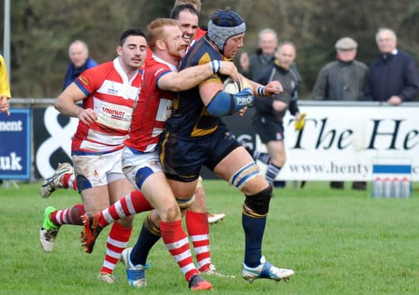 Charlie McGowan in action against Coventry