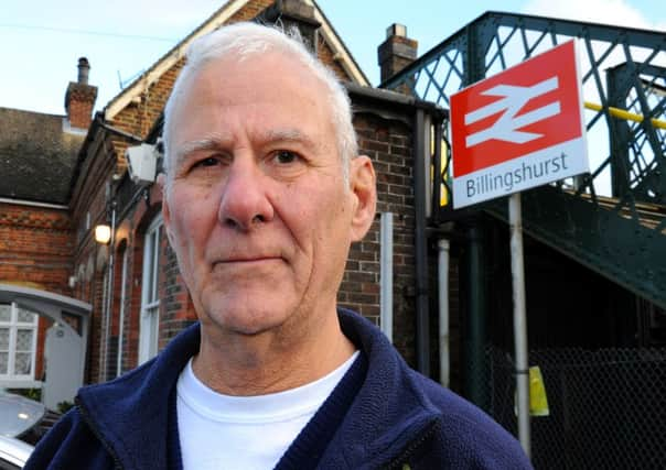 JPCT 051113 Colin Banks. RBL banned from collecting at Billingshurst station. Photo by Derek Martin