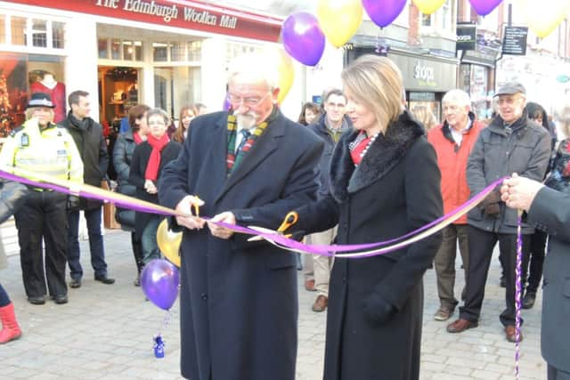 County councillor Brad Watson and Horsham District Councils deputy leader Helena Croft