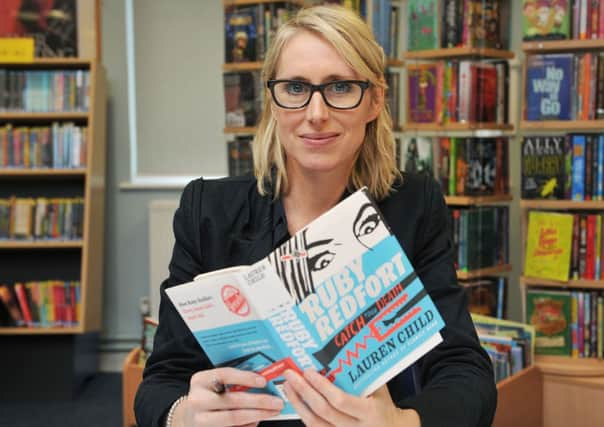 Author Lauren Child at The Angmering School        L47323H13