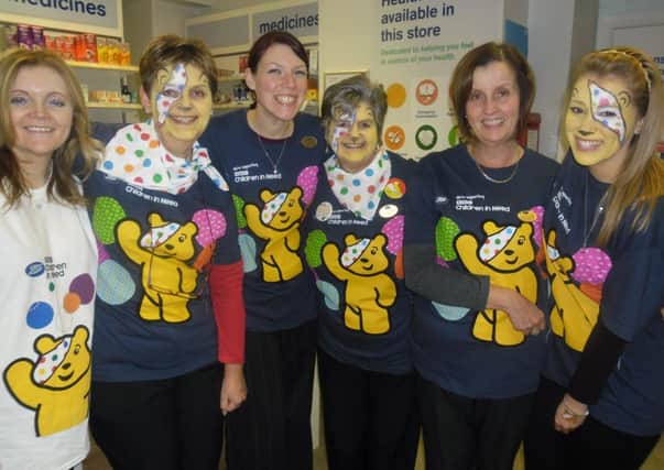 Children in Need fundraising at Battle branch of Boots
