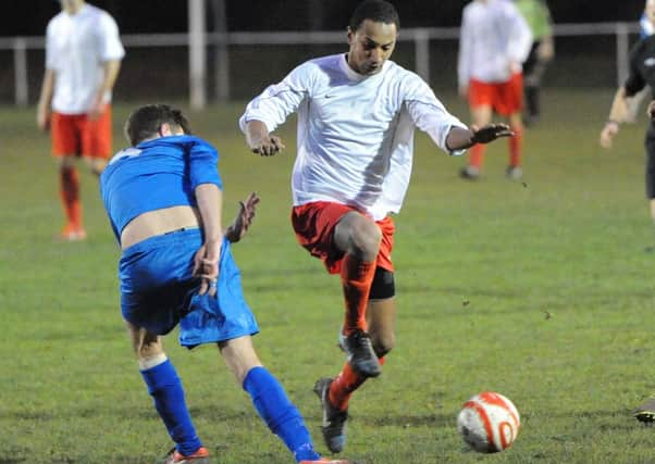 Merv Bhujun - here against Storrington - came close for Heath