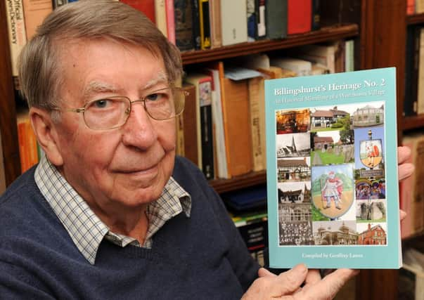 JPCT 131213 Geoffrey Lawes written new book on Billingshurst. Photo by Derek Martin