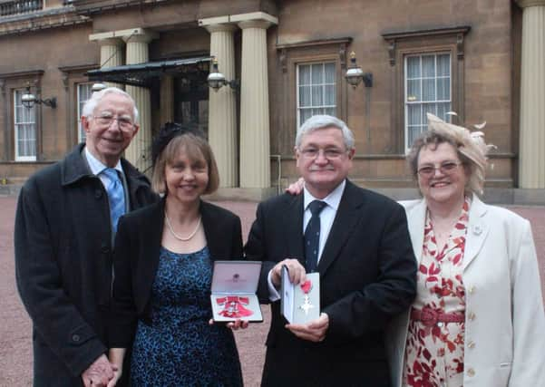 Hilary and Rob with Hilary's parents, Martin and Beryl White